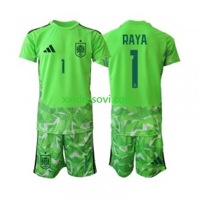 Španjolska David Raya 1 6th Golmanski Dječji Nogometni Dres World Cup 2026 Zelena
